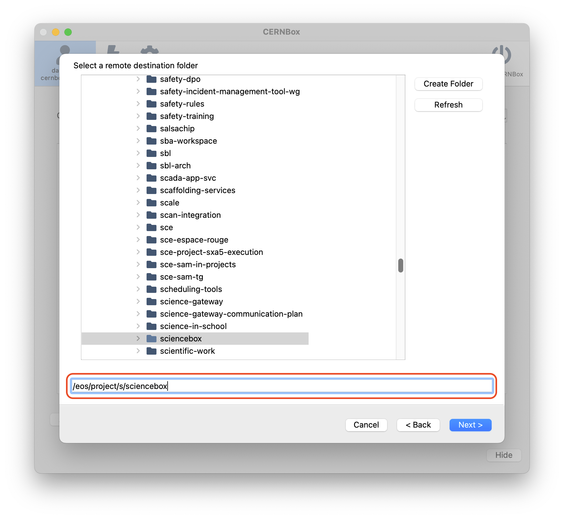 Add a Project sync