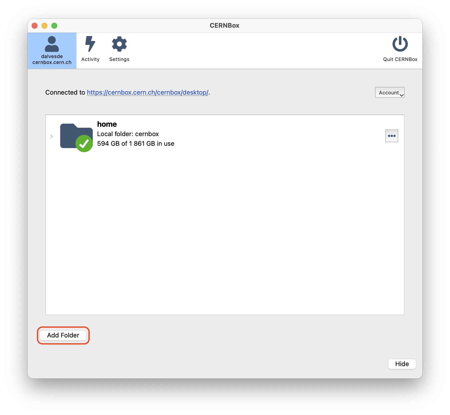 click Add Folder