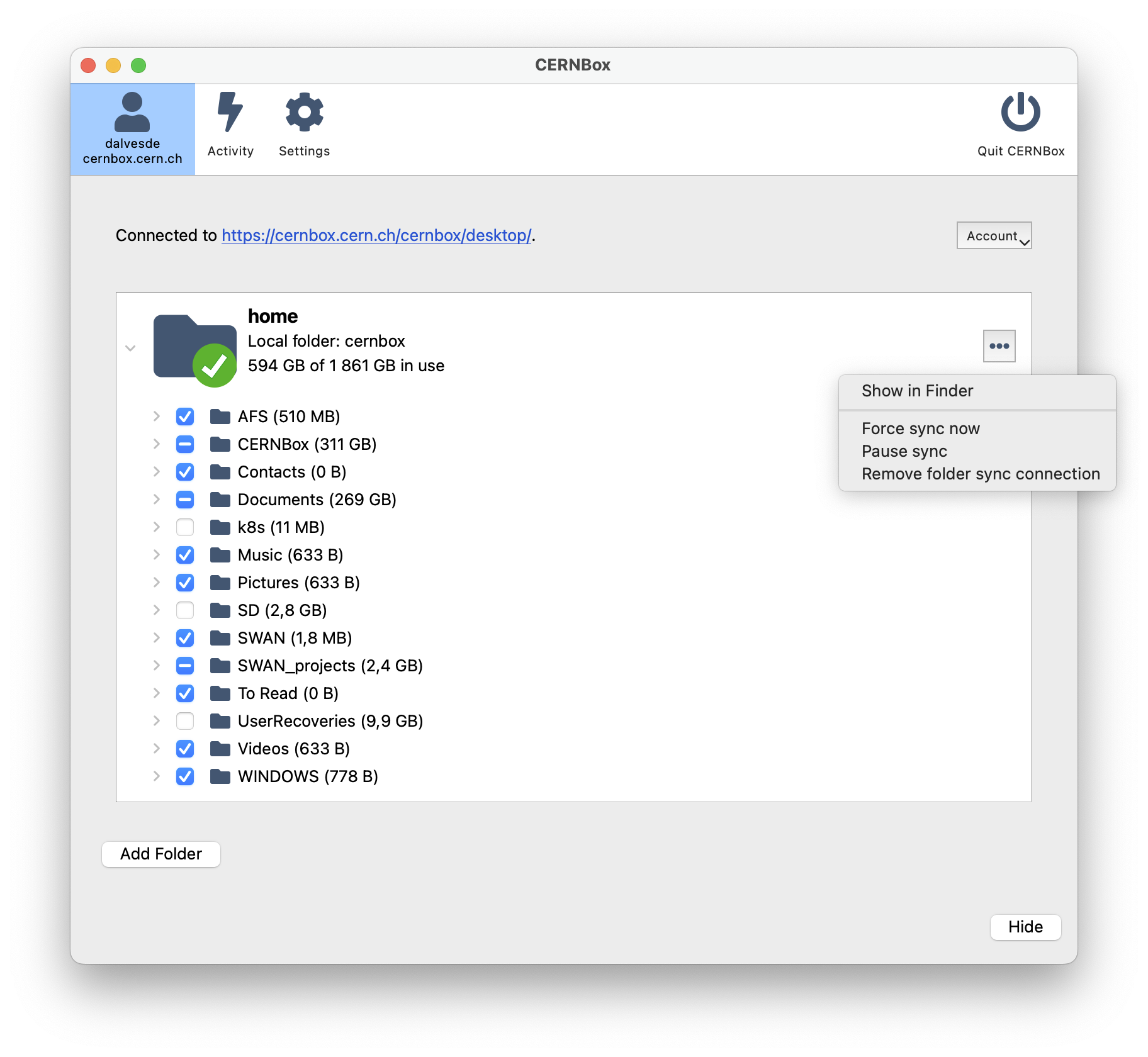 Manage your sync